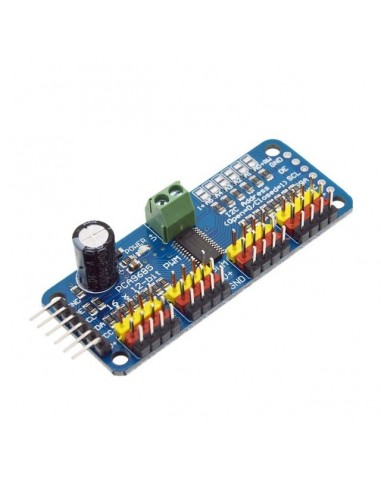 16 Channel 12-bit PWM/Servo Driver (I2C, PCA9685)